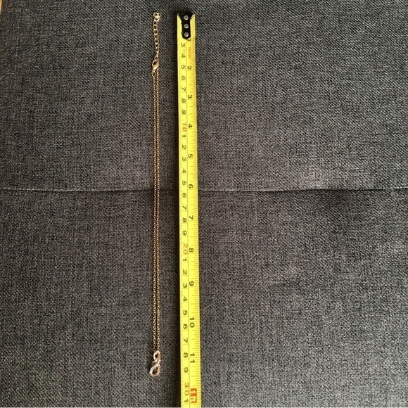 Infinity Sign Rhinestone Pendant Fashion Necklace, Gold, 18 inches - Picture 11 of 16